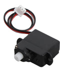 Sweet Throttle High Output RC Motor Servo For K170 Steering Gear Replacement, black plastic housing with plug and wiring.