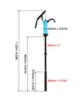 Heavy Duty Hand Siphon Pump 2 Pack For Transferring Thick Liquids Like Motor Oil Without The Sweat Boasts A Slick Quick Fit And Works Right Outta The Box On 5 To 55 Gallon Drums Naturally, measuring dimensions.