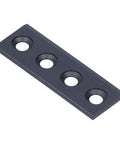 Heavy Duty Carbon Steel Barn Door Track Connector Plate For Sliding Doors, Solid Support With Easy Install Kit Includes Screws Nuts And Gaskets, 8x2.7cm