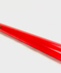 Red 1.5-inch diamond core drill bit, side view, threaded shaft and silver cutting segments