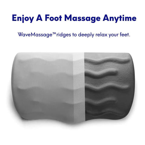 Ergonomic Under Desk Foot Rest With Massage Ridge Design And Memory Foam Pillow For Work At Home Or Gaming Setup A Comfy