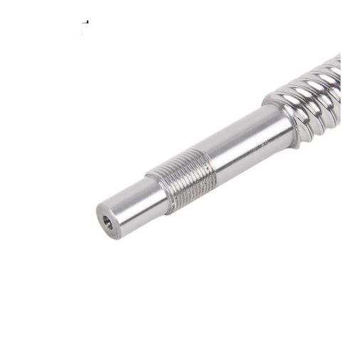 Close-up of Ball Screw 1605 Series with 1605-4 ball nut, BK12 BF12 end, right-hand thread for CNC precision machinery, 250mm.