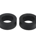 Self-aligning bushings for Jeep JK Front Swaybar Quick Disconnect System with stainless steel tapered mounting posts.