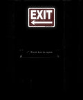 No Hassle Installation Heavy Duty Exit Signs With Left Arrow 10X7 Inch Fade Resistant Aluminum Safety Plaque Indoor Outdoor Wall Mounted Code Compliant.