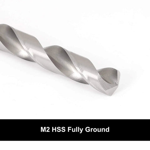 M2 HSS drill bit from Drill And Tap Set 18 Piece HSS Jobber Length Bits In Metal Indexed Case Tapping And Deburring In One Step