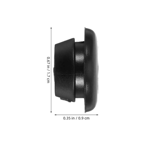 200Pcs Rubber Grommet Kit for Wiring and Cable Protection Easy Install Round Black Grommets for Automotive Wiring and Garden Fence DIY Projects Multipurpose Durable Flexible Rubber for Panels Equipment and Power Cords, 0.67 x 0.35 in