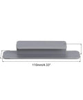 Four Pack Self Adhesive Drawer Handles Grey Plastic Pulls For Cabinets Bathroom Closet Wardrobe Dresser 110mm Long With Smooth Groove Design And Easy No Drill Installation, 110x23x19 mm