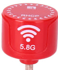 Red Bendable High Gain 5.8GHz LHCP Antenna For RC Drones Directional FPV Antenna With UFL Connector 3dBi Boost