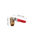 6 Pack Copper Ball Valves With Male Female Threaded Adapters Quick Connect Shutoff Valve Lever Handle For Water Heater And Garden Hose Rock Solid Drip Free Flow Control Corrosion Resistant Build with red lever and brass body
