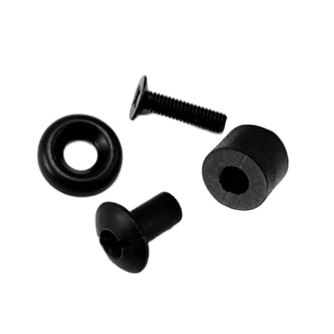 Four Rock Solid Packs Of Black Slotted Posts Cross Head Screws Perfect For Kydex Sheath Mounting Leather Tooling And Woodworking Builds Tight Grip Metal Fasteners Shop Grade Gear - black slotted screws and posts set.