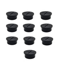 10 Pack Desk Grommets Three Quarter Inch 24mm Silicone Rubber Grommets For Cable Pass Through Management Black Durable Corrosion Resistant