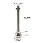 Heavy Duty 30mm Adjustable Leveling Feet Built Like A Tank With Rust Resistant 304 Stainless Steel Set Of Four Boss Grade Support Legs Dimensions