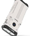 Rechargeable 12000 Lumen Flashlight With 7 Programmable Modes And Fast Type C Charging IP55 Waterproof High Powered Floodlight