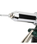 Heavy Duty 3pcs Hydraulic Crimping Tool Kit With Pneumatic Rivet Gun For Body Work On RVs And Snowmobiles Easy One Hand Operation close-up of chrome rivet nose