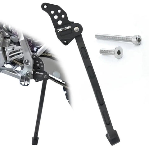 Ultra Lightweight Aluminum Kickstand For YZ125 And YZ250 Dirt Bikes 2005 2026 with bolts shown separately