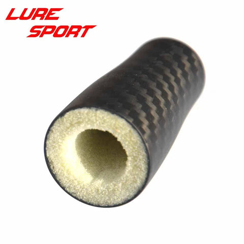 2Pcs 53mm 3K Woven Carbon Taper Grip Handle With PU Inside For Rod Building Component And DIY Rod Repair ID12mm