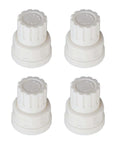 Plastic Floor Heating Manifold Handwheel with M30x5 Thread, white, set of 4, used for radiator temperature control and installation