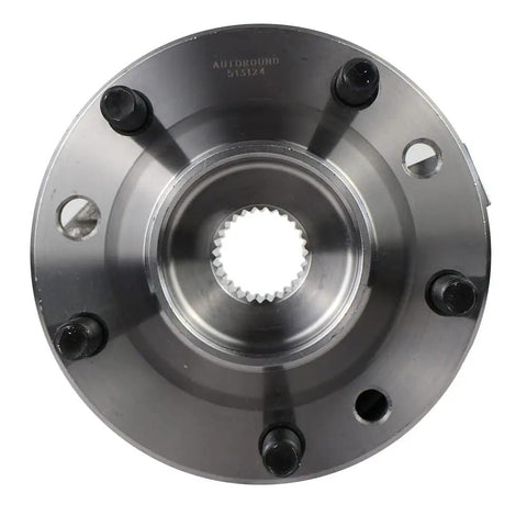 Top view of Front Wheel Hub And Bearing Assembly For 4x4 Chevy S10 Blazer GMC Jimmy Sonoma Isuzu Hombre Oldsmobile Bravada 5 Lug With ABS 4WD