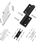 Flat Hinge Folding Aluminum Alloy Screen Window Hardware Kit for Detachable Loose Leaf Doors Pro Grade Swing System components