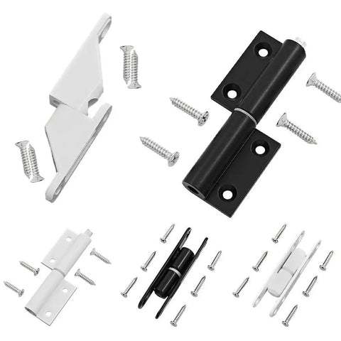 Flat Hinge Folding Aluminum Alloy Screen Window Hardware Kit for Detachable Loose Leaf Doors Pro Grade Swing System components