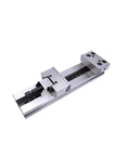 Premium CNC Milling Vise Delivering Rock Hard Clamping Power And Exact Vertical Parallel Alignment with steel frame for machining.