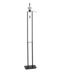 Emilio Floor Lamp With Bronze Finish In Prairie Style Box Frame, tall frame, no shade, showcasing structure, modern home lighting