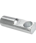 Heavy Duty Pneumatic Cylinder Rod With Clevis I Joint For Industrial Linkages, 1 Piece, Compatible With I-16/25/32 Thread Sizes, Metal Piston Bore Hardware, I-20 M8X1.25 Fit, High Precision Mechanical Connecting Rod, silver clevis end