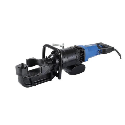 Heavy Duty Portable Electric Rebar Cutter Hydraulic Steel Bar Bending Machine with robust clamp and motor design.