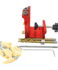 Solid Pocket Hole Jig Kit With Crisp Measurement Marks And Premium Aluminum Alloy Frame Makes Tricky Wood Joints A Cinch includes drill bits.