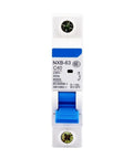 Tough As Nails One Pole Circuit Breaker Switch 120V To 240V Ac 60Hz with blue toggle and specifications for electrical safety gear