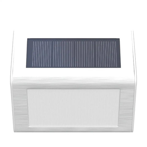 Stainless Steel Solar Step Lights Outdoor Waterproof LED Path Lights For Garden Yard Patio Deck Warm White 6 Pack Easy Install No Fuss