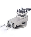 Pro Grade Lathe Tool Rest Assembly With Quick Change Tool Holder For Mini Metal Lathes, steel construction, compact design.