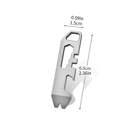 Ultra Lightweight Metal Alloy Multitool With Wrenches And Bottle Opener For Camping And Hiking Adventures, Pocket Sized 6x1.5cm