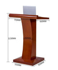 Rock Solid Wood Roll Away Lectern With Plenty Of Storage Space, 115cm high with smooth casters, ideal for seminars and meetings.