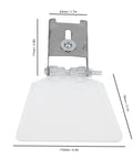 Two Pack Bench Grinder Eye Shield Guards For Safer Grinding, Durable 304 Stainless Steel Bracket, with dimensions shown