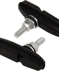 Eagle Claw 2 Threaded Bicycle Brake Shoes For Cantilever Brakes Black With Extended Pad Length And Off Center Post
