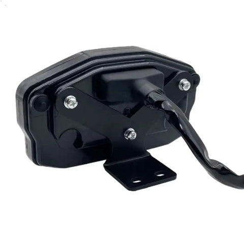 Adjustable Digital Speedometer Display With Seamless One Lin Can Bus Integration For Votol Em Controller And Fardriver Panels, black rear view with wiring.