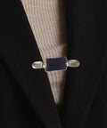 No Sweat Adjustable Spring Loaded Back Cincher Clips For Women on a blazer, heavy duty alloy construction for custom fit.