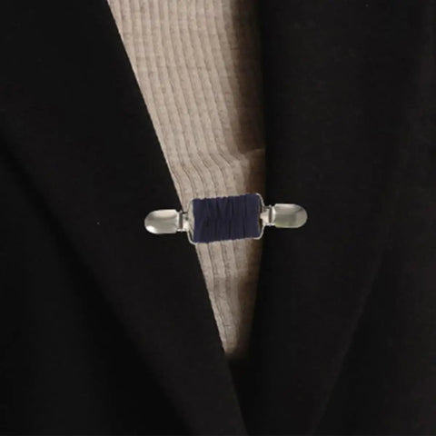No Sweat Adjustable Spring Loaded Back Cincher Clips For Women on a blazer, heavy duty alloy construction for custom fit.
