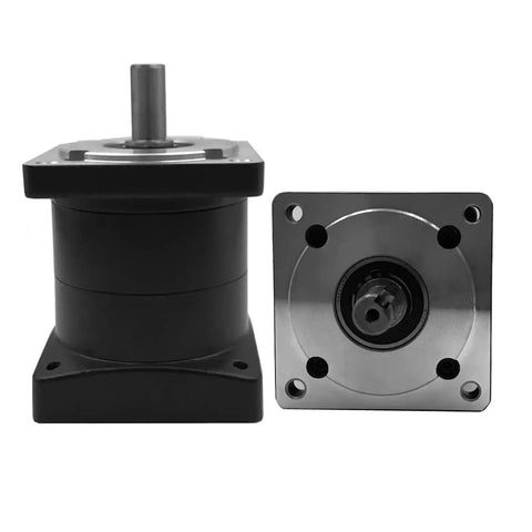 Boost Your Build With This Nema 23 Planetary Gearbox Speed Reducer Featuring 14Mm Shaft And 57Mm Flange, side view of gearbox.