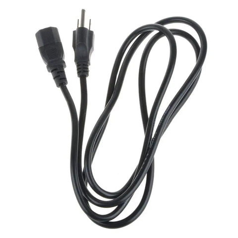 AC Power Cord Outlet Socket Cable Plug For Yamaha Motif XS6 XS7 XS8 XF6 XF7 XF8 Pro Music Synthesizer Keyboard Workstation Plug In And Play 100 To 240 Volt 50 Or 60 Hertz Safety Certified, black cable with two-prong plug