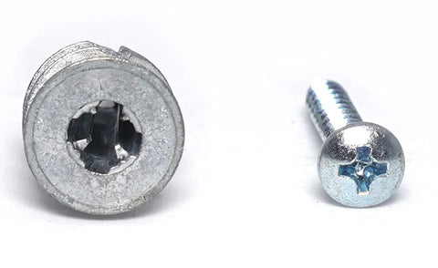 Zinc Self Drilling Drywall Anchors Kit With Screws, 200 Piece Set Including 100 Anchors And 100 Screws, close-up view