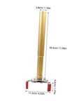 Ladder Free Smoke Sensor Removal Tool With 11 Point Eight Inch Extended Reach Stick, golden aluminum. Ideal for high ceiling smoke detectors.