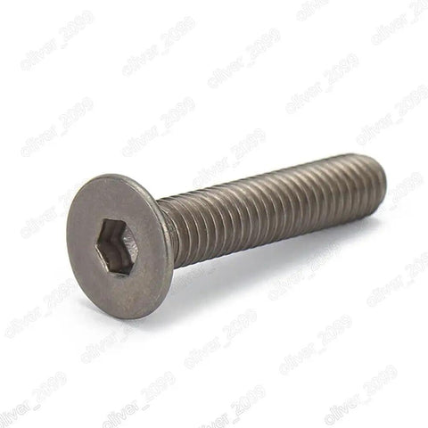 Top Shelf Tough As Nails Titanium Grade Gr2 Hex Socket Countersunk Flat Head Screw with UNC threads for industrial use.