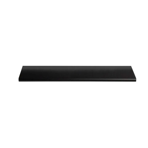 6 Inch Back Mount Finger Edge Pull Cabinet Drawer Handle Matte Black Finish Lightweight Aluminum horizontal view