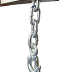Close-up of heavy duty chain and hook from Heavy Duty 2 Ton Electric Hoist Engine Stand And Foldable Cherry Picker Shop Crane.