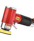 Three Inch Pneumatic Angle Grinder And Eccentric Air Polisher For Smooth Sanding and Oxidation Removal Lightweight 1800 Rpm Die Grinder with yellow pad.