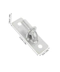 Heavy Duty Wall Mount Gate Hinges Set, 4 Pieces, Steel Construction, Twelve Point Seven Millimeter Hole, Weatherproof Outdoor Barn Door And Fence Hardware, Quiet Operation, Rust Resistant, For Smooth Gate Swing, 12.7 mm hole