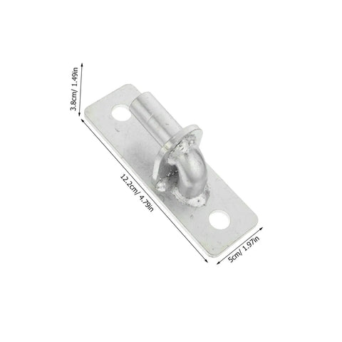 Heavy Duty Wall Mount Gate Hinges Set, 4 Pieces, Steel Construction, Twelve Point Seven Millimeter Hole, Weatherproof Outdoor Barn Door And Fence Hardware, Quiet Operation, Rust Resistant, For Smooth Gate Swing, 12.7 mm hole