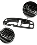 Dash board bezel cover for Dodge Ram 1998–2002; black plastic with vented openings (Amazon)